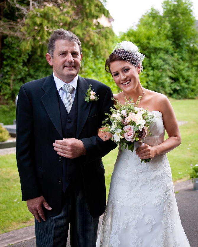 bride and father real wedding leitrim